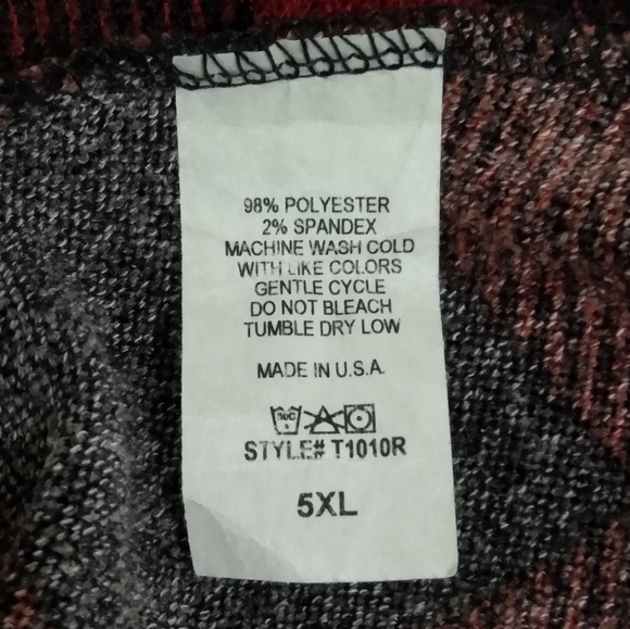 Curvy Lovey Long Sleeve Buffalo Plaid Swing Tunic - Picture 5 of 5